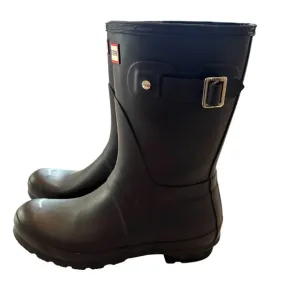 Hunter original boots short insulated waterproof black SZ 7 Worn Once