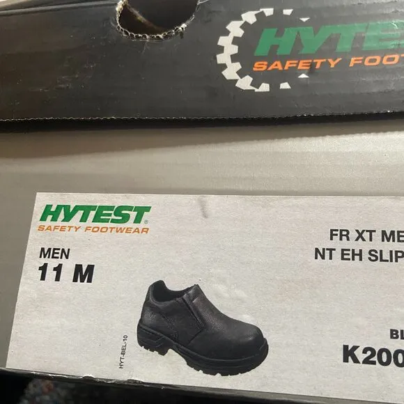 *Hytest** 11 FootRests XT Stealth Nano Toe Slip On Safety Shoes Black K20020