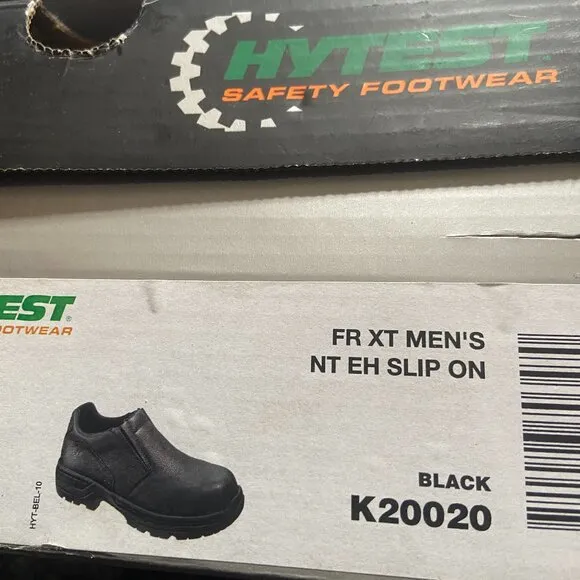*Hytest** 11 FootRests XT Stealth Nano Toe Slip On Safety Shoes Black K20020