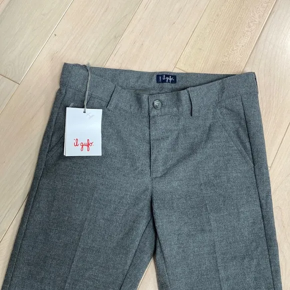 Il Gufo Italian boys super soft stretch grey dress pants