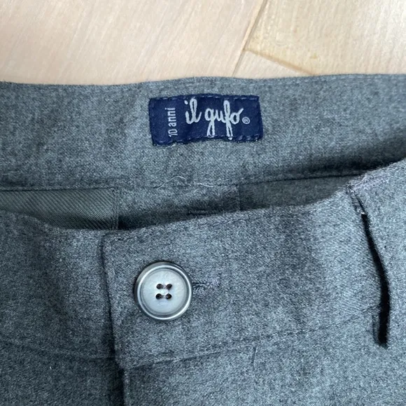 Il Gufo Italian boys super soft stretch grey dress pants