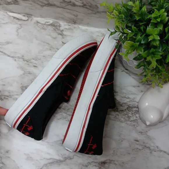 IN-N-OUT BURGER Kids Unisex Black Drink Cup Shoes Slip-on Kids 5/Women 6.5