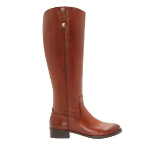 I.N.C. INTERNATIONAL CONCEPTS Fawne Ryder Leather Boots  COGNAC SZ 9