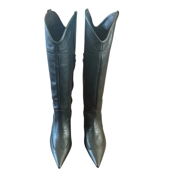 I.N.C. International Concepts Hayleigh Mid-Heel Cowboy Boots Size 9.5