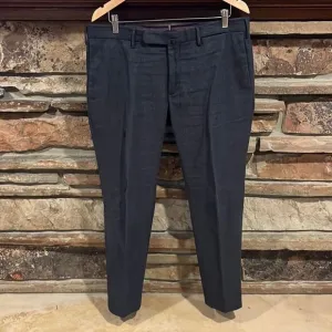 Incotex Cloud Cotton Grey Skin Fit Pattern 82 Flat Front Dress Pants