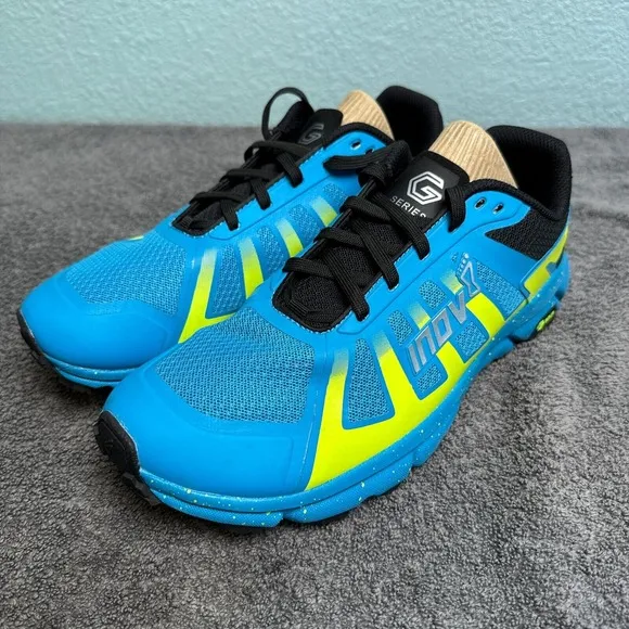Inov8 Shoes Mens 8.5 Blue Terraultra G 270 Hiking Trail Running Cross Trainer