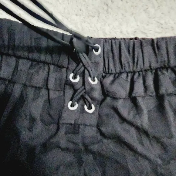 IRO  Carmel 16 W lace up chiffoncriss cross lace  black sheer skirts size 42