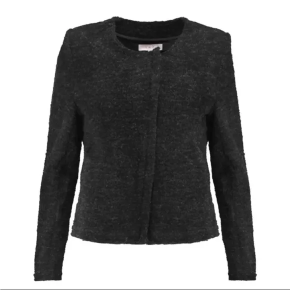 IRO Teny Bouclé Knit Sweater Cardigan Blazer Moto Jacket NWT 36/4