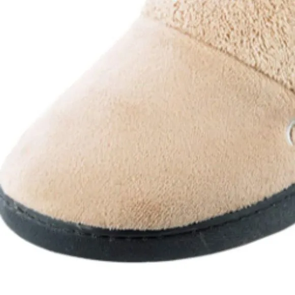 isotoner Women's Cozy Terry Hoodback Clog Slipper with Soft Memory Foam