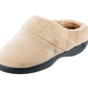 isotoner Women's Cozy Terry Hoodback Clog Slipper with Soft Memory Foam