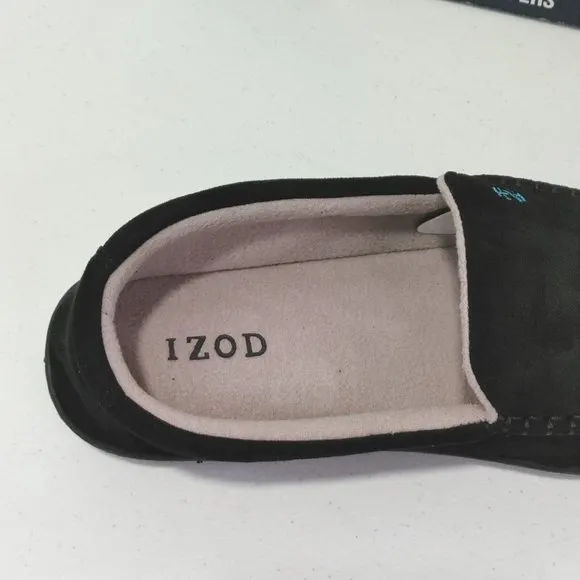 IZOD Moccasin Outdoor / Indoor Slippers, Warm Soft Classic Slip-On, Men's