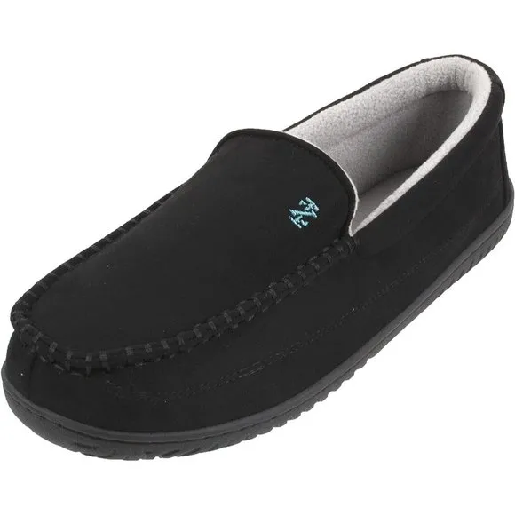 IZOD Moccasin Outdoor / Indoor Slippers, Warm Soft Classic Slip-On, Men's