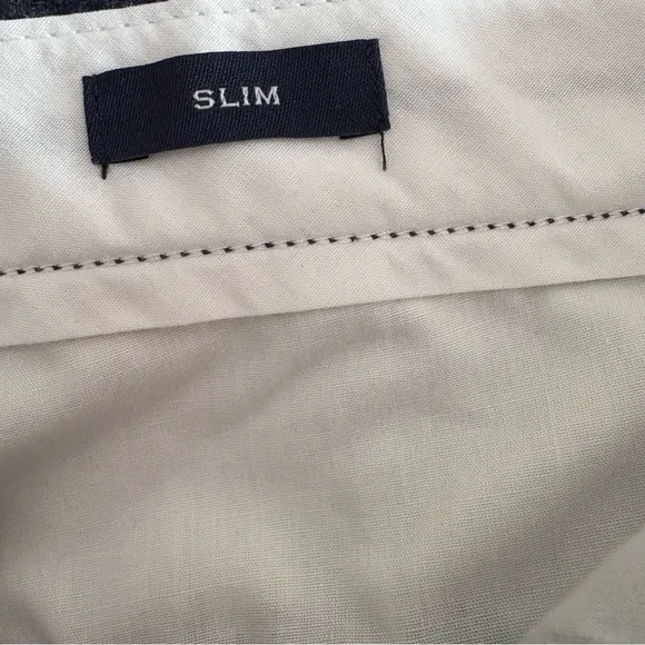 J. Crew 36x30 Blue Dress Pants Flat Front Slim Fit Straight Leg