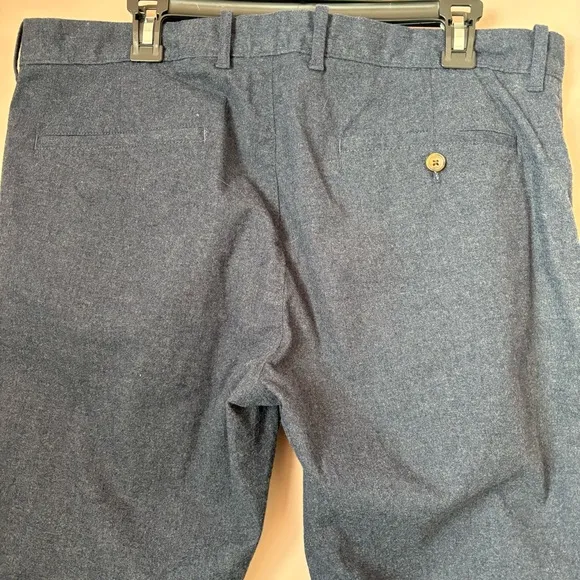 J. Crew 36x30 Blue Dress Pants Flat Front Slim Fit Straight Leg