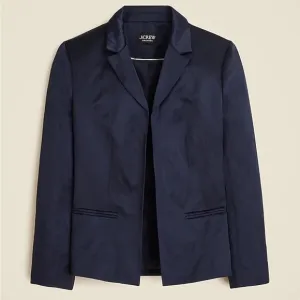 J crew collection satin slim fit blazer navy size 8