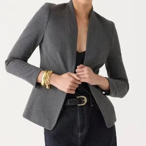 J. Crew Going Out Blazer In Stretch Twill in Heather Dove Gray Size 0 NWT