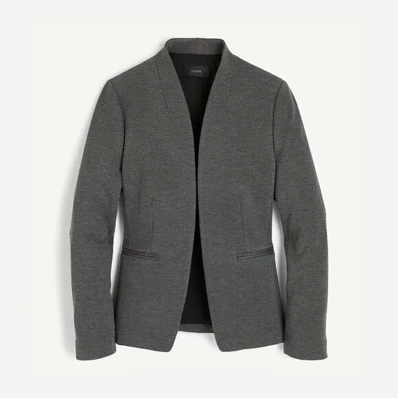 J. Crew Going Out Blazer In Stretch Twill in Heather Dove Gray Size 0 NWT