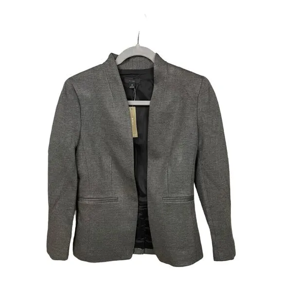 J. Crew Going Out Blazer In Stretch Twill in Heather Dove Gray Size 0 NWT
