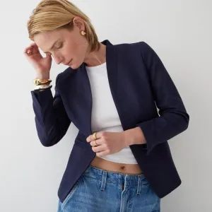J. Crew Going Out Blazer In Stretch Twill Navy Size 22 NWT
