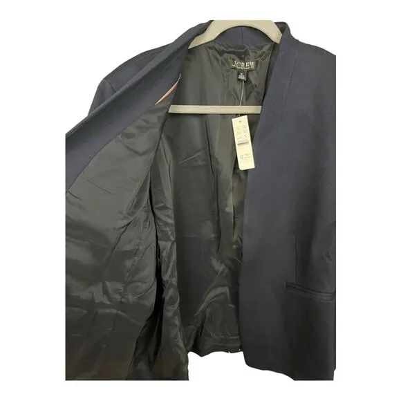 J. Crew Going Out Blazer In Stretch Twill Navy Size 22 NWT