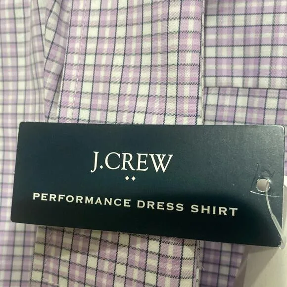 J. Crew Lavender Slim Fit Performance Button Up Dress Shirt
