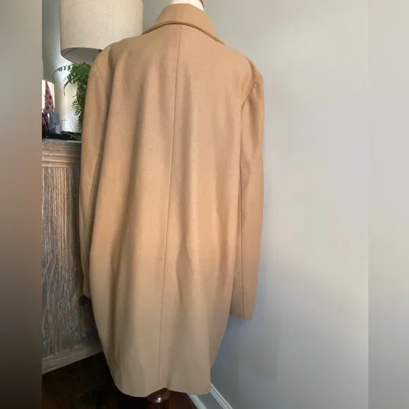 J. Crew Wool Cashmere By Nello Gori Capella CamelLightweight Coat Size 14