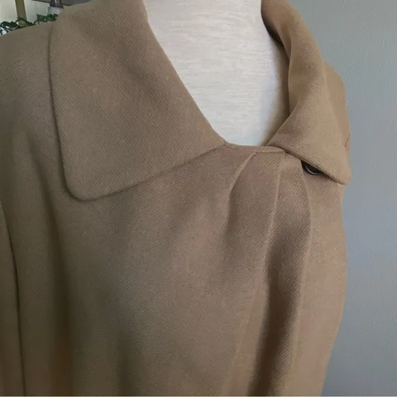 J. Crew Wool Cashmere By Nello Gori Capella CamelLightweight Coat Size 14