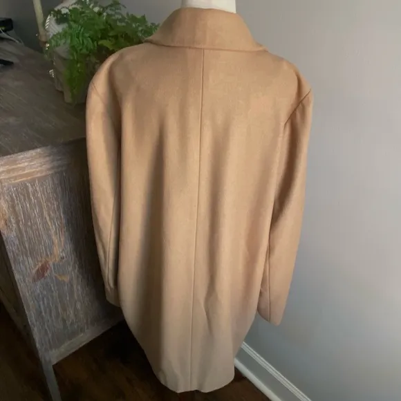 J. Crew Wool Cashmere By Nello Gori Capella CamelLightweight Coat Size 14