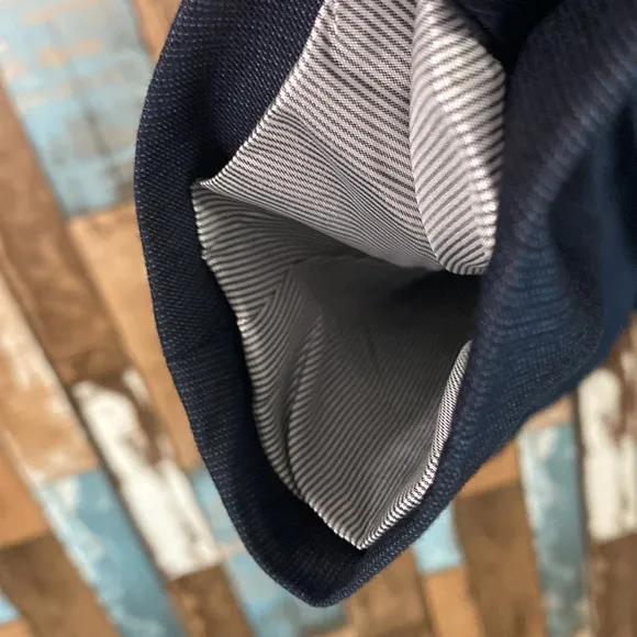 J Ferrar 38 long blue slim fit dress coat