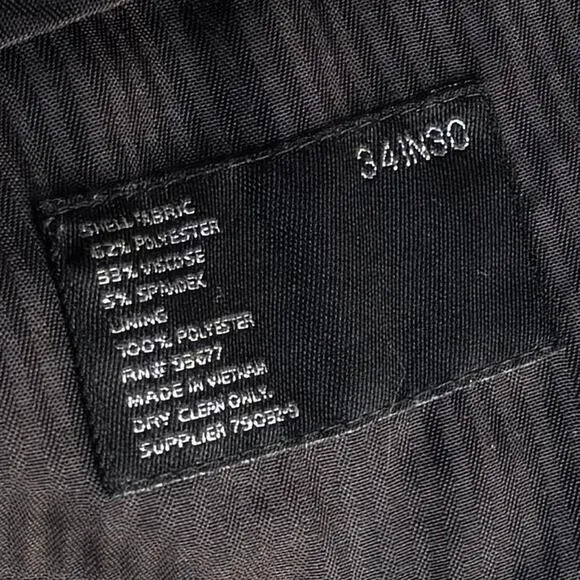 J Ferrar Black Slim Fit Essential Dress Pants