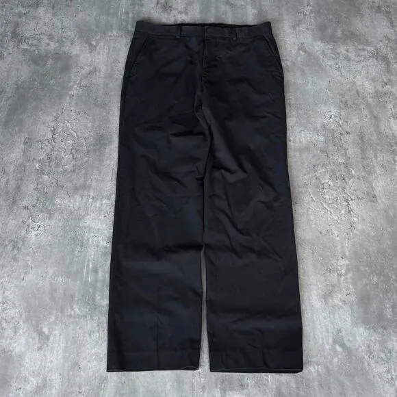 J Ferrar Black Slim Fit Essential Dress Pants