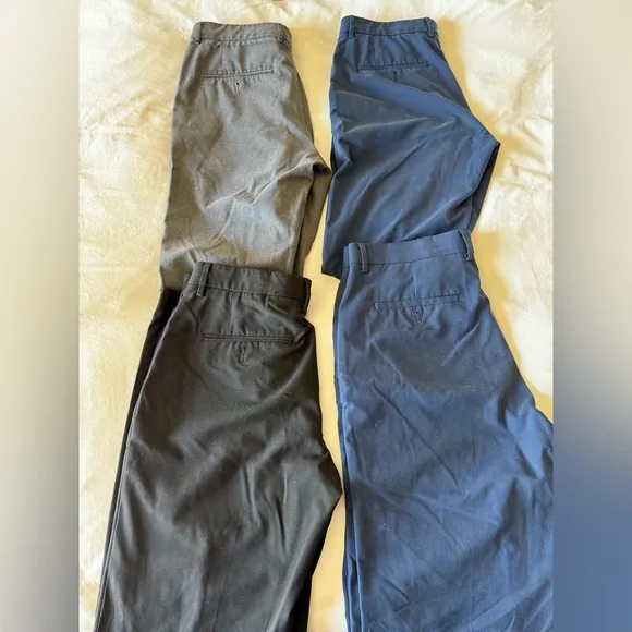 J Haggar Slim Fit Dress Pants - 4 Pairs 32x32