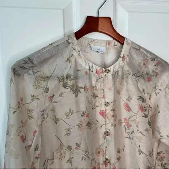 J. Jill Linen Blend Floral Tunic, EUC, size XS
