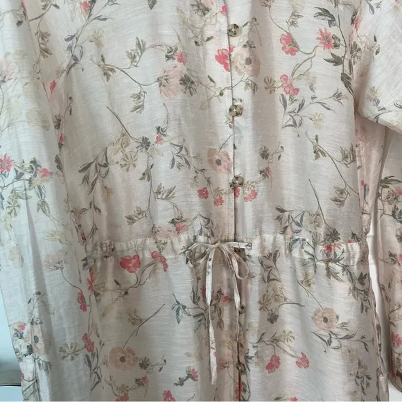 J. Jill Linen Blend Floral Tunic, EUC, size XS