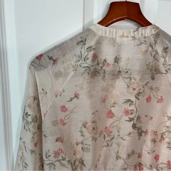 J. Jill Linen Blend Floral Tunic, EUC, size XS