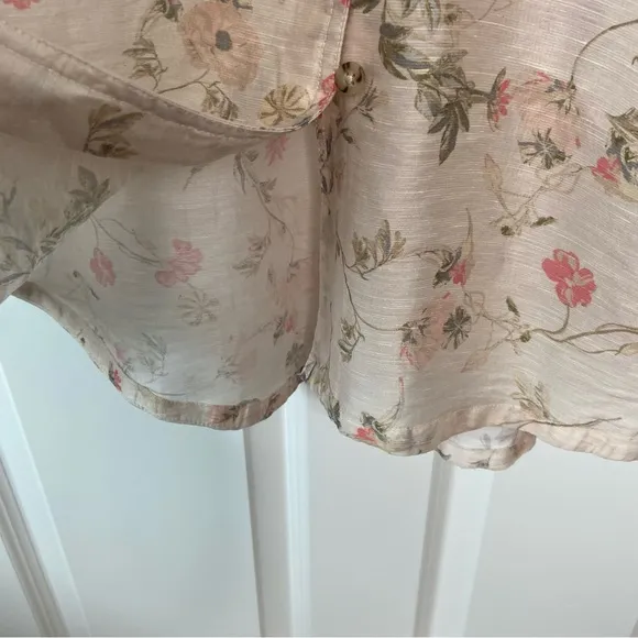 J. Jill Linen Blend Floral Tunic, EUC, size XS