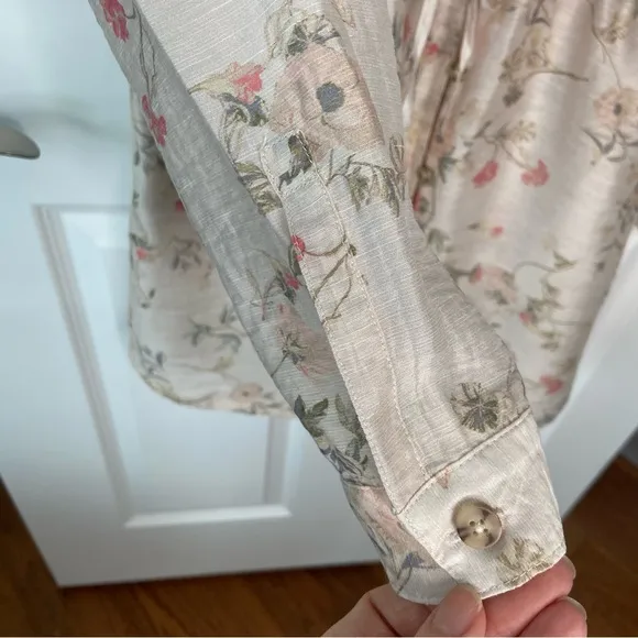 J. Jill Linen Blend Floral Tunic, EUC, size XS