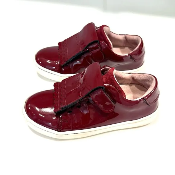 Jacadi Paris Kids Burgundy Patent Leather Shoes