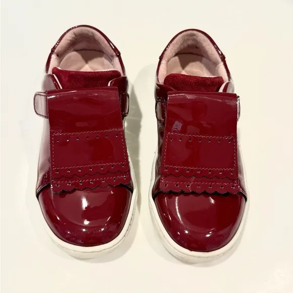 Jacadi Paris Kids Burgundy Patent Leather Shoes