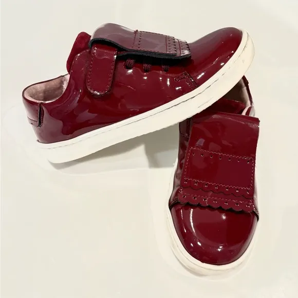 Jacadi Paris Kids Burgundy Patent Leather Shoes