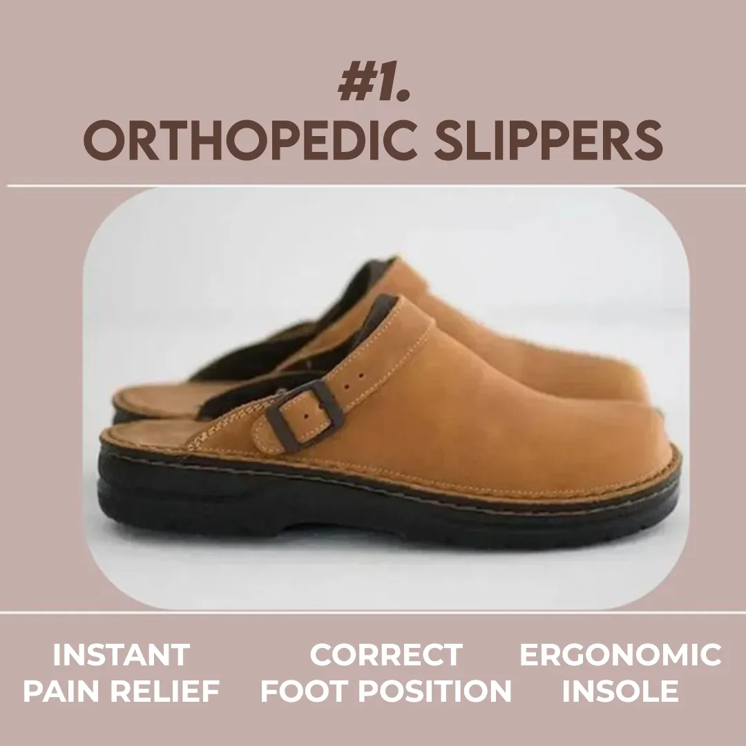 JACK™ ORTHOPEDIC LEATHER SLIPPERS