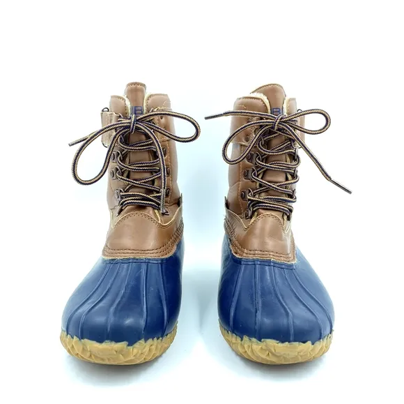 JBU JAMBU Nala Vegan Leather Navy Duck Boots Sz 8