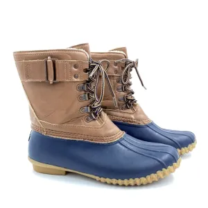 JBU JAMBU Nala Vegan Leather Navy Duck Boots Sz 8
