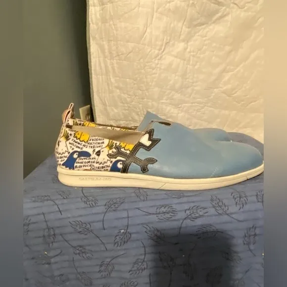 JC de Castelbajac slip on mens sneakers size 11.5