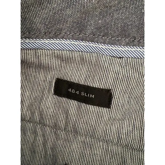 J.Crew 484 Slim Fit Gray Plaid Dress Pants - Mens Size 32x34