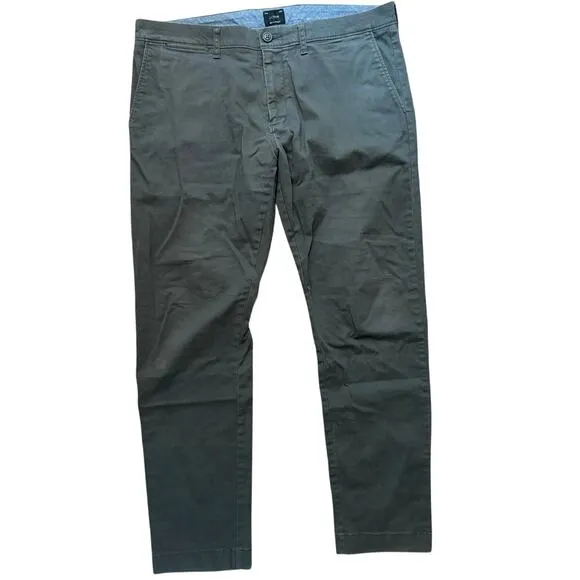 J.Crew 484 Slim Fit Stretch Chino Pant In Onyx Grey Size 34x30