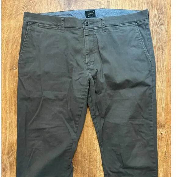 J.Crew 484 Slim Fit Stretch Chino Pant In Onyx Grey Size 34x30