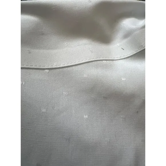 J.Crew Bowery Slim Dobby Wrinkle-Free Dress Shirt White Small NWT BV488