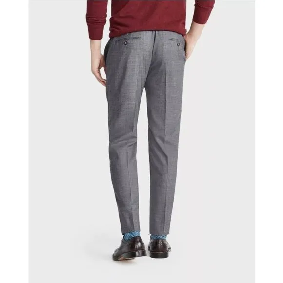 J.Crew Ludlow Four Season Wool Dress Pants W33 L32 Gray Mens Slim Fit