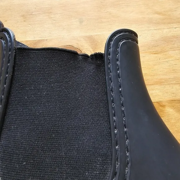 Jeffrey Campbell Black Cloudy Waterproof Chelsea Rain Boot